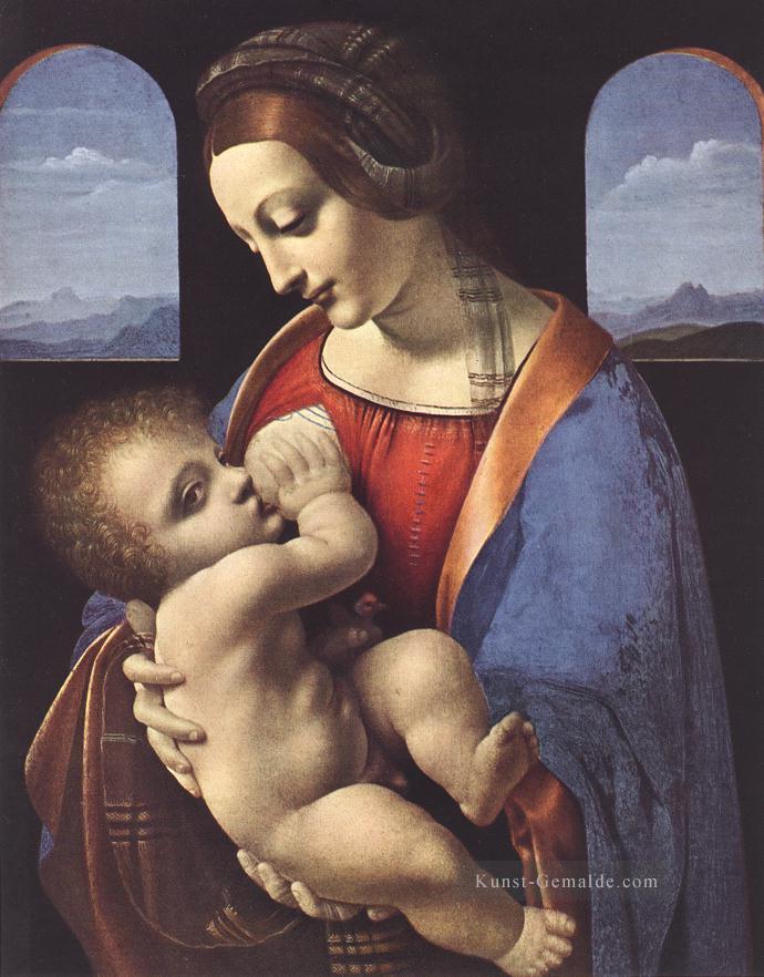 Madonna Litta Leonardo da Vinci  Ölgemälde
